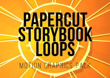 Paper Cutout Storybook Loops – Animation Pack