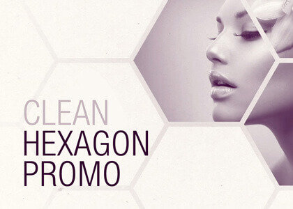 Clean White Hexagon After Effects Template
