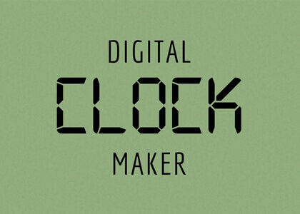 Digital Clock Maker After Effects Template