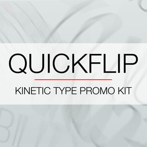 QuickFlip Kinetic Type After Effects titles template
