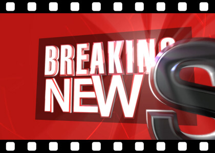 Breaking News 3D Text