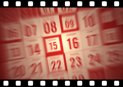 Calendar_Month_Red stock video animated clip
