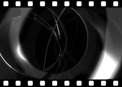 Looping Chrome Rings on Black – Animated Clip