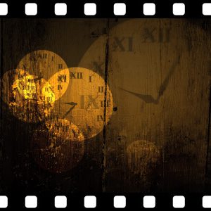 Grungy_Clock_Faces_Loop stock video animated clip