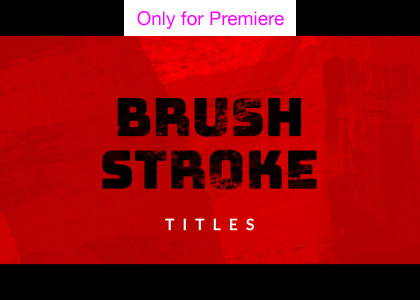 Brush Stroke Title Motion Graphics Template for Premiere Pro