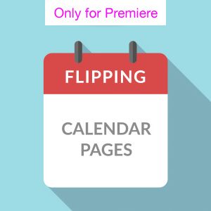 Calendar Page Turns Motion Graphics Template for Premiere Pro