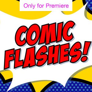 Kapow Comic Flashes Motion Graphics Template for Premiere Pro