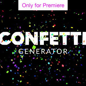 Confetti Word Cloud Motion Graphics Template for Premiere Pro