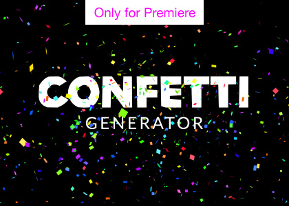 Confetti Cannon Overlay Generator – Motion Graphics Template