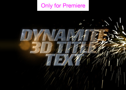 Dynamite Text Motion Graphics Template for Premiere Pro
