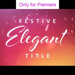 Elegant Titles Motion Graphics Template for Premiere Pro