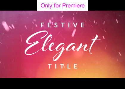 Elegant Festive Snow Titles – Motion Graphics Template