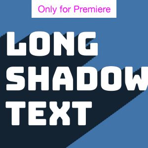 Long Shadow Title Motion Graphics Template for Premiere Pro