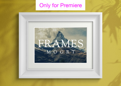 Photo Frames Motion Graphics Template for Premiere Pro