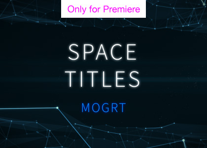 Space Titles Motion Graphics Template for Premiere Pro