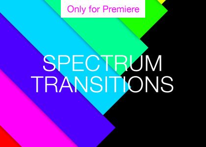 Rainbow Transition Motion Graphics Template for Premiere Pro