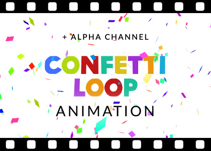 Confetti Falling Loop - Free Animated Clip | Enchanted Media