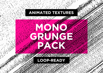 Mono Grunge Animated Texture Pack