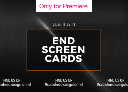 Black End Screen Cards Motion Graphics Template Enchanted Media