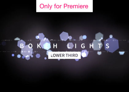 Bokeh Lights Lower Third – Motion Graphics Template