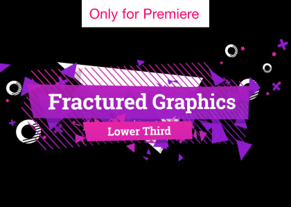 Vibrant Graphical Lower Thirds | Motion Graphics Template