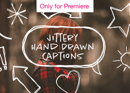 Jittery Hand Drawn Motion Graphics Template for Premiere Pro