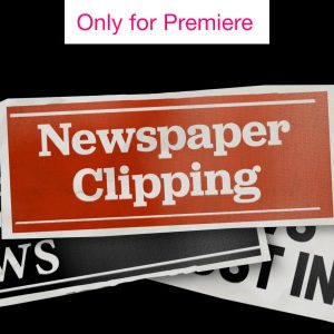 Newspaper Clippings Motion Graphics Template for Premiere Pro