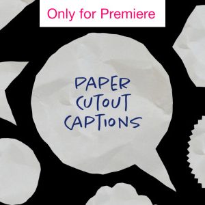 Paper Captions Motion Graphics Template for Premiere Pro