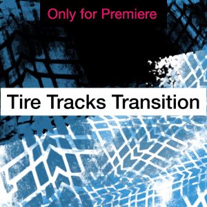 Tire Tracks Transition Motion Graphics Template for Premiere Pro