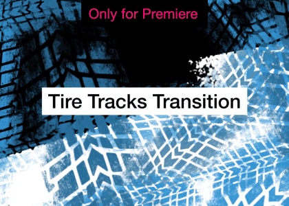 Tire Tracks Transition Motion Graphics Template for Premiere Pro