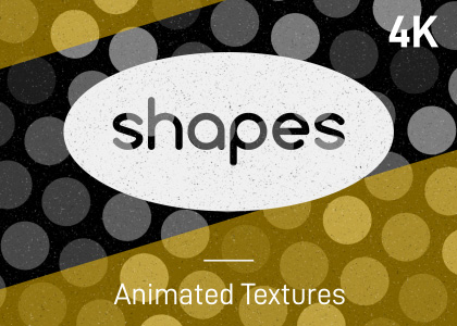 Animated shapes stop-frame motion textures pack