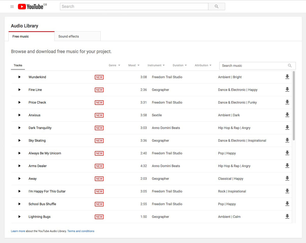 Free-music-from-YouTube-Audio-Library