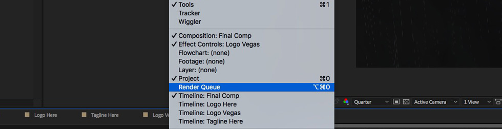 Open-the-After-Effects-Render-Queue