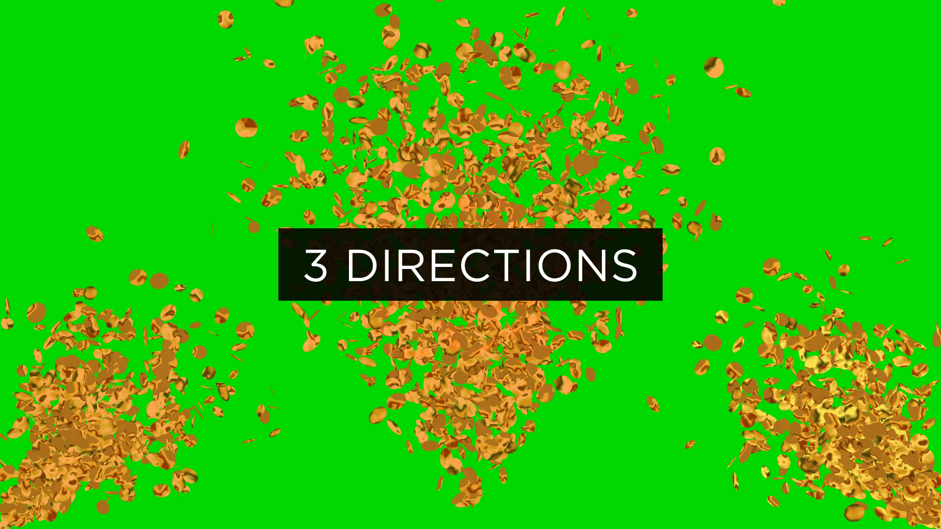 Gold Confetti Overlay Pack 4K Stock Footage 3