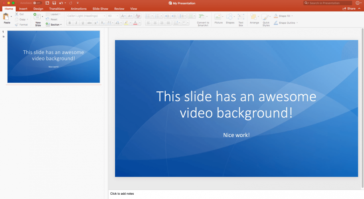 How to add video to powerpoint looping video embedding youtube