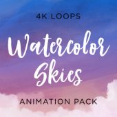 Watercolor Sky Backgrounds – Animation Pack