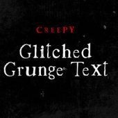 Creepy Glitched Grunge Text Overlay – Motion Graphics Template