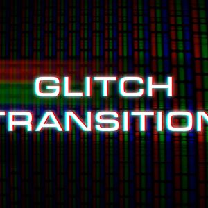 Full Screen Glitch Transition With Text Premier Pro Template