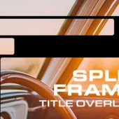 Retro Split Frame Title Overlay – Motion Graphics Template