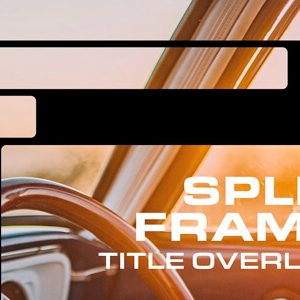 Retro Split Frame Title Overlay Premier Pro Template