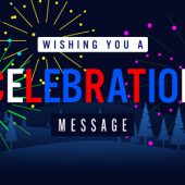 Fireworks Celebration Message Title – Motion Graphics Template