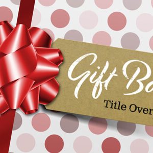 Gift Tag And Ribbon Bow Title Overlay Premier Pro MOGRT Feature