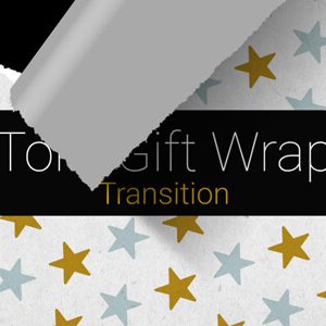 Torn Gift Wrap Paper Transition Premier Pro MOGRT Feature