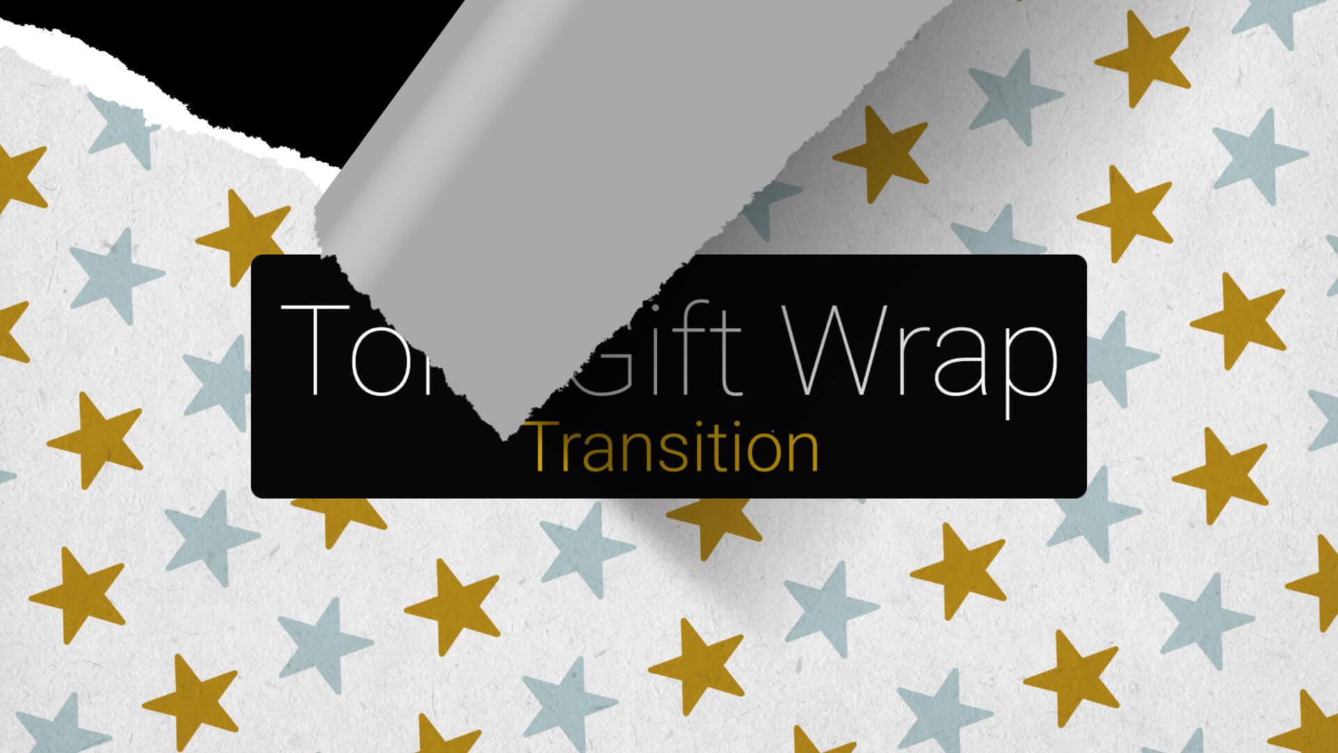 Torn Gift Wrap Paper Transition for Premiere