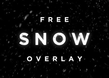 Free Snow Overlay Video Loop Still Feature