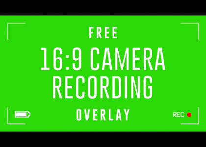 Free Camera Recording Green Screen Overlay 16-9
