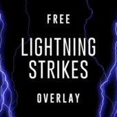 Free Lightning Strikes Overlay Video