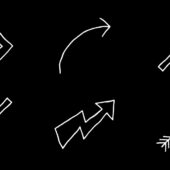 Free Jittery Doodle Arrows