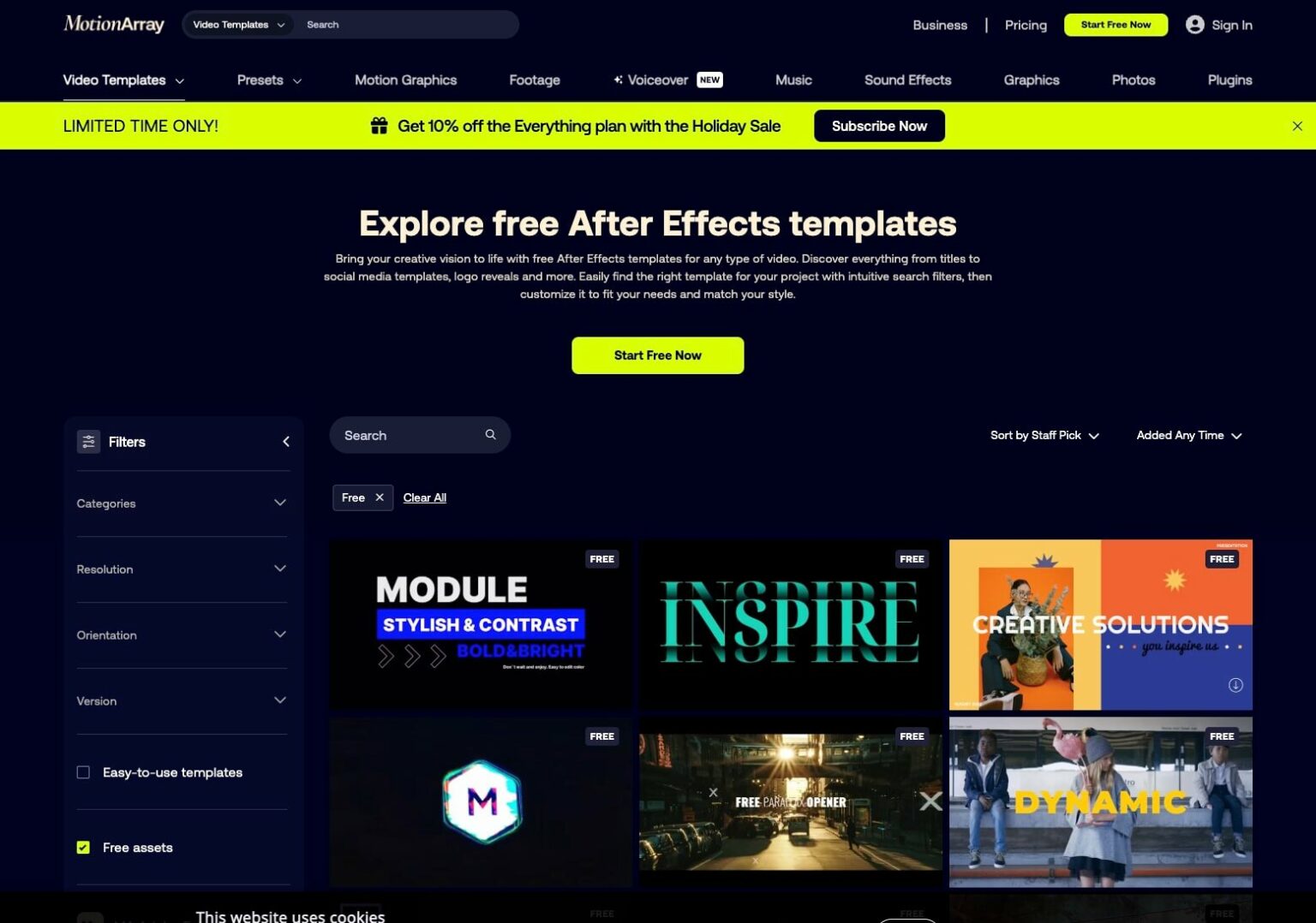 Top Websites for Free Editable After Effects Templates