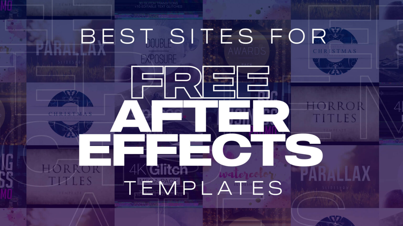 Top Websites for Free Editable After Effects Templates